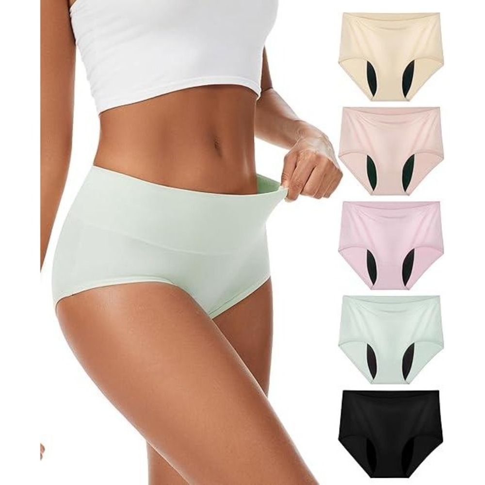 Set of 5 MSRP $65 YESWEL Women's XL Incontinence Underwear Reusable Washable